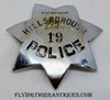 Rare 1950’s – 1960’s Hillsborough California Police Reserve Badge # 19 by Irvine & Jachens