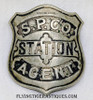 Great 1880’s – 1890’s Southern Pacific Company (Railroad) Station Agent Badge Old West