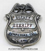 WWI era Imperial County California Deputy Sheriff Badge # 14 in Wartime Shortages Silver Plated Steel