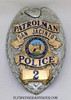 Beautiful 1960’s San Jacinto California Police Patrolman Badge # 2 with Light Duty Wear