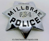 Nice 1950’s – 1960’s Millbrae California Police Reserve Badge # R 34 by Irvine & Jachens