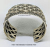Wonderful Navajo Silver Repose’ Diamonds Cuff Bracelet by Multi Award Winning Artist Sunshine Reeves