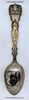 Beautiful circa 1900 Fred Harvey Grand Canyon Hopi Snake Dance High Relief Sterling Souvenir Spoon