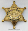 Beautiful 1930’s San Bernardino County California Deputy Sheriff Badge of James D. Haskell by Entenmann in a Schenck Carry Case
