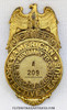 Rare Chief Rank US Department of Justice Auxiliary APL American Protective League Type III Badge # A 209 Circa 1918