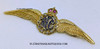 Gorgeous WWI circa 1917 RFC royal Flying Corps 14K Gold Sweetheart Wing with 2 Rubies, and 10 Diamonds, & Blue Enamel