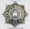 Wonderful 1900’s 5th Issue Denver Colorado 8-point Starburst Police Badge by Sachs - Lawlor