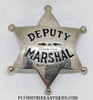Great Old West circa 1900 – 1915 “Stock” Deputy Marshal 6-point Ball Tip Star Badge by Ed Jones