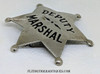 Great Old West circa 1900 – 1915 “Stock” Deputy Marshal 6-point Ball Tip Star Badge by Ed Jones