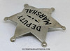 Great Old West circa 1900 – 1915 “Stock” Deputy Marshal 6-point Ball Tip Star Badge by Ed Jones