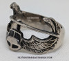 Beautiful Nam era US Army Air Assault Badge Ring in Cast Silver Size 11.25 - 11.5