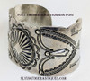Beautiful 1930’s Navajo Stamped Silver Cuff with Iconic Ike Wilson Arrows