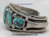 Gorgeous HEAVY 5 Stone Navajo Silver Bracelet by Multi Award Winner Orville Tsinnie