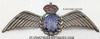 Gorgeous Early World War II Royal Canadian Air Force (RCAF) Sweetheart Pilot Wing in Enameled Sterling by Birks