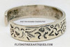 Early Work by Navajo Artist Gary S. Custer circa 1980’s Stamped Silver Bracelet