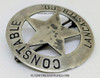 Great Circa 1900 Lancaster Co Nebraska (County Seat ; Lincoln) Constable Circle Star Badge by Northwestern Stamp Works