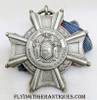 Rare WWI New York State Conspicuous Service Medal #666 in Sterling by Tiffany & Co Awarded to Edward A. Olsen 105th Infantry Regiment 27th Division