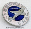Rare World War II era CNAC Chinese National Aviation Corporation Pilot / Aircrew Employee Badge # 662