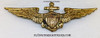 Wonderful 1920's USN Pilot Wing in Gilt Brass by Pasquale, Originally Worn by Eventual Rear Admiral Richard Waynick Ruble
