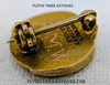 Wonderful circa 1913 - 1914 US Aviation Reserve 14K Gold Member Lapel Pin of Pioneer Aviator Roderick M. Wright