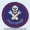 Beautiful WWII USAAF 319th Bomb Squadron 90th Bomb Group 5th Air Force Australian Made Blue Jolly Roger Jacket Patch