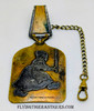 Small but Wonderful Grouping of WWI US Air Service 50th Aero squadron E. M. (COOK) Gideon Algoode Including a Dog tag, Cook Patch, Small 50th Aero Sq Reunion Pendant, And a Huge Sterling on Bronze Veteran Watch Fob circa 1919 – 1920