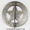 Wonderful Old West 1880’s – 1890’s La Crosse Kansas City Marshal Circle Star Badge in Nickel Plated Nickel