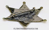 Wonderful 1900’s – Early 1910’s Los Angeles County California Deputy Sheriff “Baseball” 6-point Round Tip Star Badge by LARSCO with Cartouche Mark