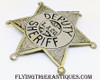 Wonderful 1900’s – Early 1910’s Los Angeles County California Deputy Sheriff “Baseball” 6-point Round Tip Star Badge by LARSCO with Cartouche Mark