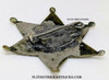 Wonderful 1900’s – Early 1910’s Los Angeles County California Deputy Sheriff “Baseball” 6-point Round Tip Star Badge by LARSCO with Cartouche Mark