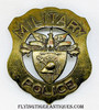 Extremely Rare 1900’s - 1910’s US Military Academy West Point Military Police Badge in Bronze