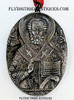 Beautiful 1970’s Henryk Winograd 999 Silver Repousse St. Nicholas Icon Pendant