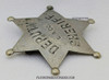 Wonderful circa 1900 Los Angeles County California 6 Point Round Tip Deputy Sheriff Badge by Chipron with “The Look”