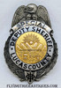 Gorgeous 1920’s Sterling Silver Lucas County Ohio Special Deputy Sheriff Badge # 7-1 with Gold Fill Seal