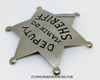 Old 1900’s – 1910’s Marin County California Deputy Sheriff 6-point Round Tip Star Badge