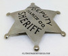 Old 1900’s – 1910’s Marin County California Deputy Sheriff 6-point Round Tip Star Badge