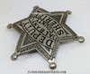 Great Old West 1900’s – 1910’s Albany County Wyoming Deputy Sheriff Badge by Sachs-Lawlor with Early Cartouche Maker Mark