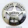 Great Old West 1900’s – 1910’s Concho County Texas Full Sheriff Circle Star Badge