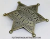 Incredible circa 1896 CITY MARSHAL Badge from the Toole County Utah GHOST TOWN of MERCUR