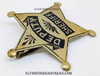 Beautiful Old West 1900’s “Stock” Deputy Sheriff Iconic 5 point Round Tip Star Badge by Denver maker Sachs – Lawlor