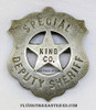 1890’s King County Washington Special Deputy Sheriff Circle Cut Out Star Badge