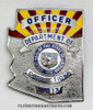 Nice circa 1990 Arizona Dept. of Corrections Officer State Shape Badge 3 8513 Unmarked but by Johnston