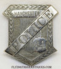 Beautiful Old 1890s Manchester, New Hampshire Police Radiator Badge # 84