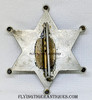 wonderful circa 1900’s Creek County Oklahoma (Possibly TERRITORIAL!!) Deputy Sheriff 6-point Round Tip Star Badge. Great Look!