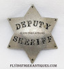 Incredible 1870’s Old West Hand Made Deputy Sheriff 6-point Star Badge