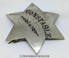 Great Old West 1900’s – 1910’s Constable 6-point Star Badge by Northwestern Stamp Works with Great Wear & Circus Font Lettering