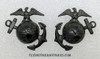 Beautiful Pair 1920’s “Banana Wars” USMC Enlisted undress EG&As EGAs in Blackened Bronze