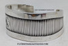 Gorgeous 1980’s – 1990’s Heavy Navajo Silver Modernist Minimalist Bracelet by Howard Nelson