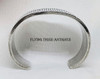 Gorgeous 1980’s – 1990’s Heavy Navajo Silver Modernist Minimalist Bracelet by Howard Nelson