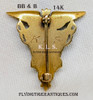Beautiful 1921 US Naval Academy Annapolis 14K Gold Class Pin of Lucius Keene Scott by BB&B